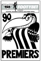 Collingwood 1990 WEG Reprinted Grand Final poster.